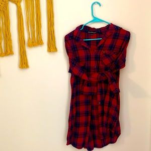 Derek Heart Flannel Dress